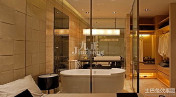 主臥室衛(wèi)生間玻璃隔斷圖片裝修效果圖 第7張 家居圖庫 九正家居網(wǎng)